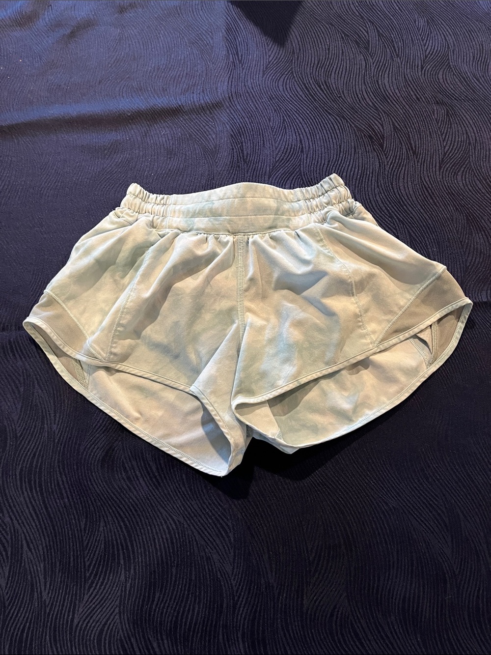 lululemon athletica Light Greenish Blue Tie-Dye Athletic Shorts